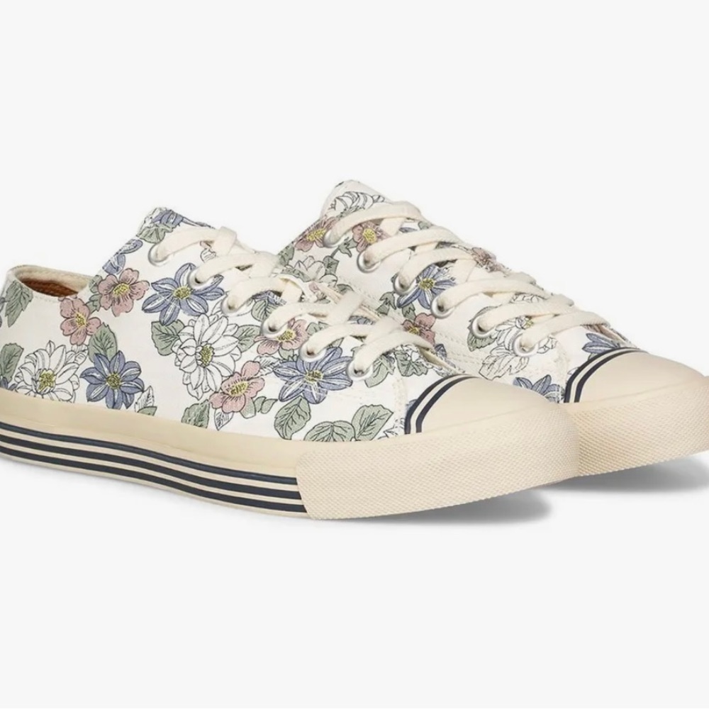 Brand new Keds Super Recycled Cream Floral Print Sneakers PK65594 sz 8.5…